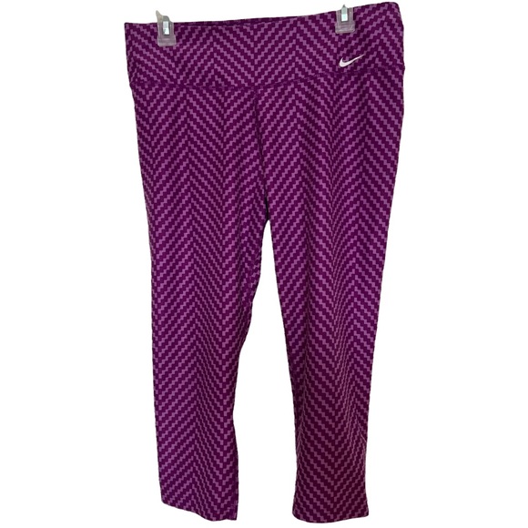 Nike Pants - Nike Women Dri-Fit Ten Less Plastic Bottles One Legend Capri Legging Pant Large